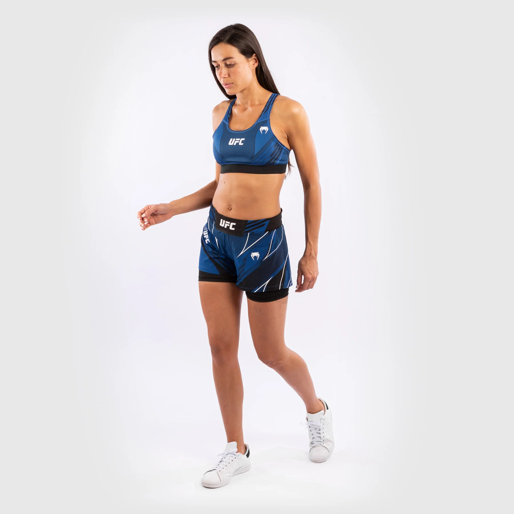 UFC Venum Authentic Fight Night Women's Shorts - Short Fit - Blue - Image 8
