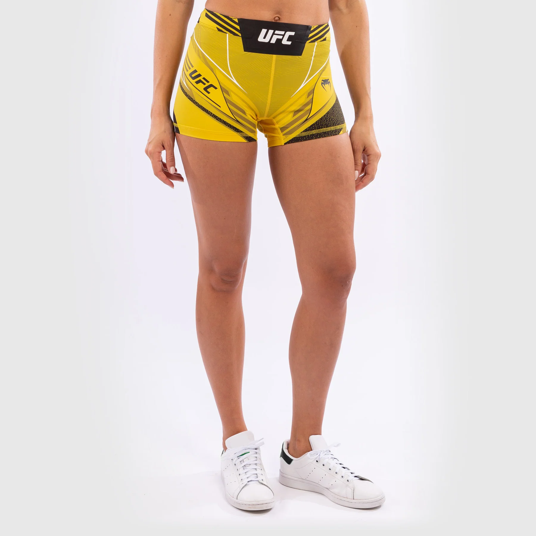 UFC Venum Authentic Fight Night Women's Vale Tudo Shorts - Short Fit - Yellow - Image 4