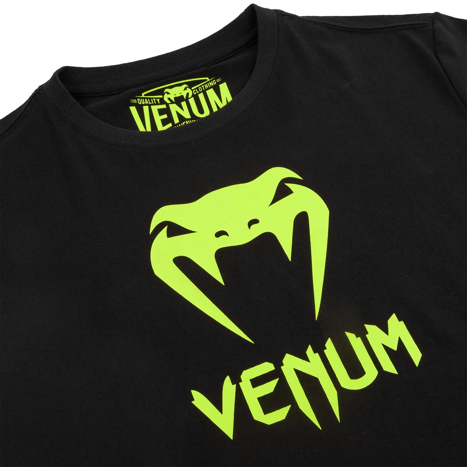 Venum Classic T-shirt - Black/Neo Yellow - Image 4