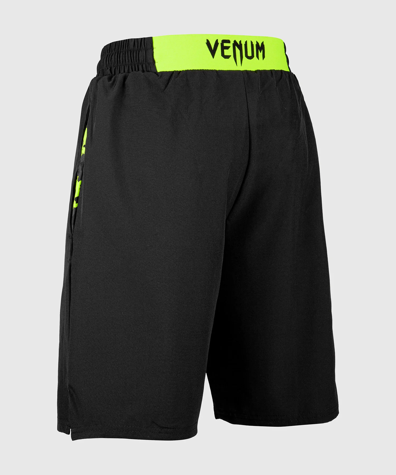 Venum Classic Training Shorts - Black/Neo Yellow - Image 4