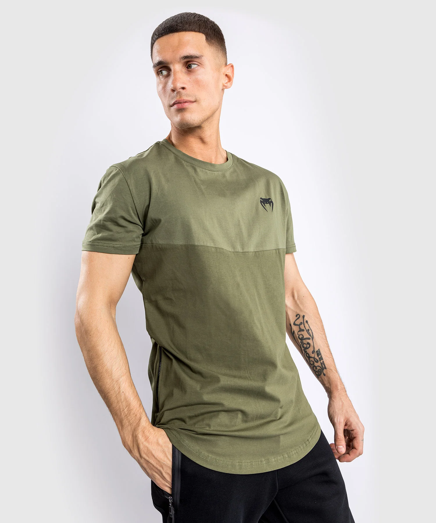 Venum Laser T-shirt - Khaki - Image 3