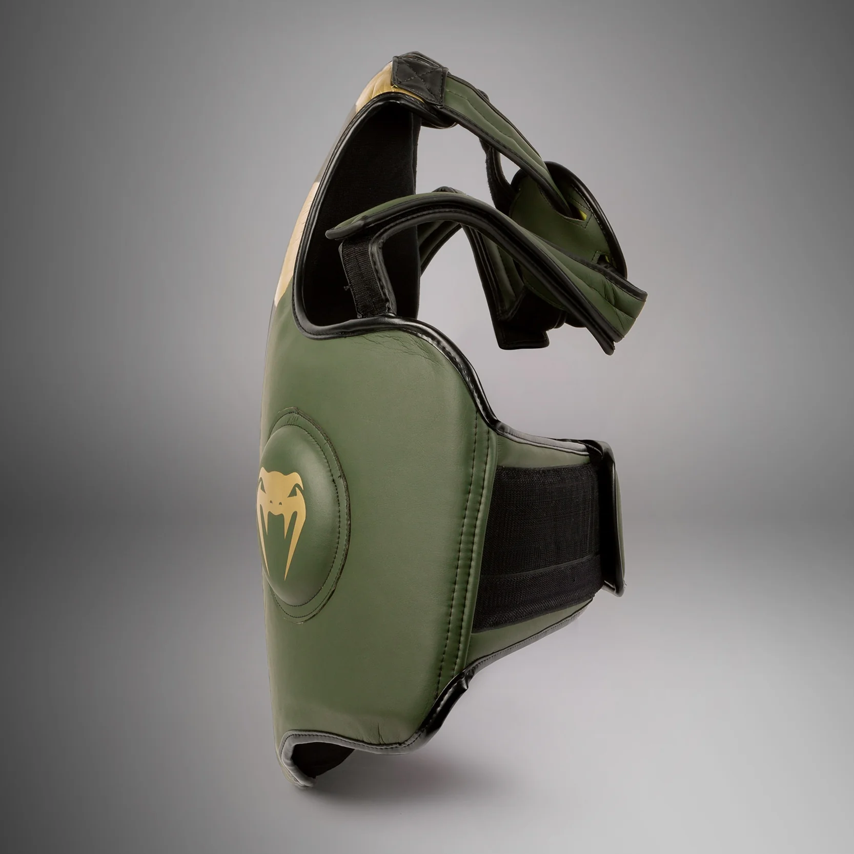 Venum Pro Boxing Body Protector - Khaki/Gold - Image 3