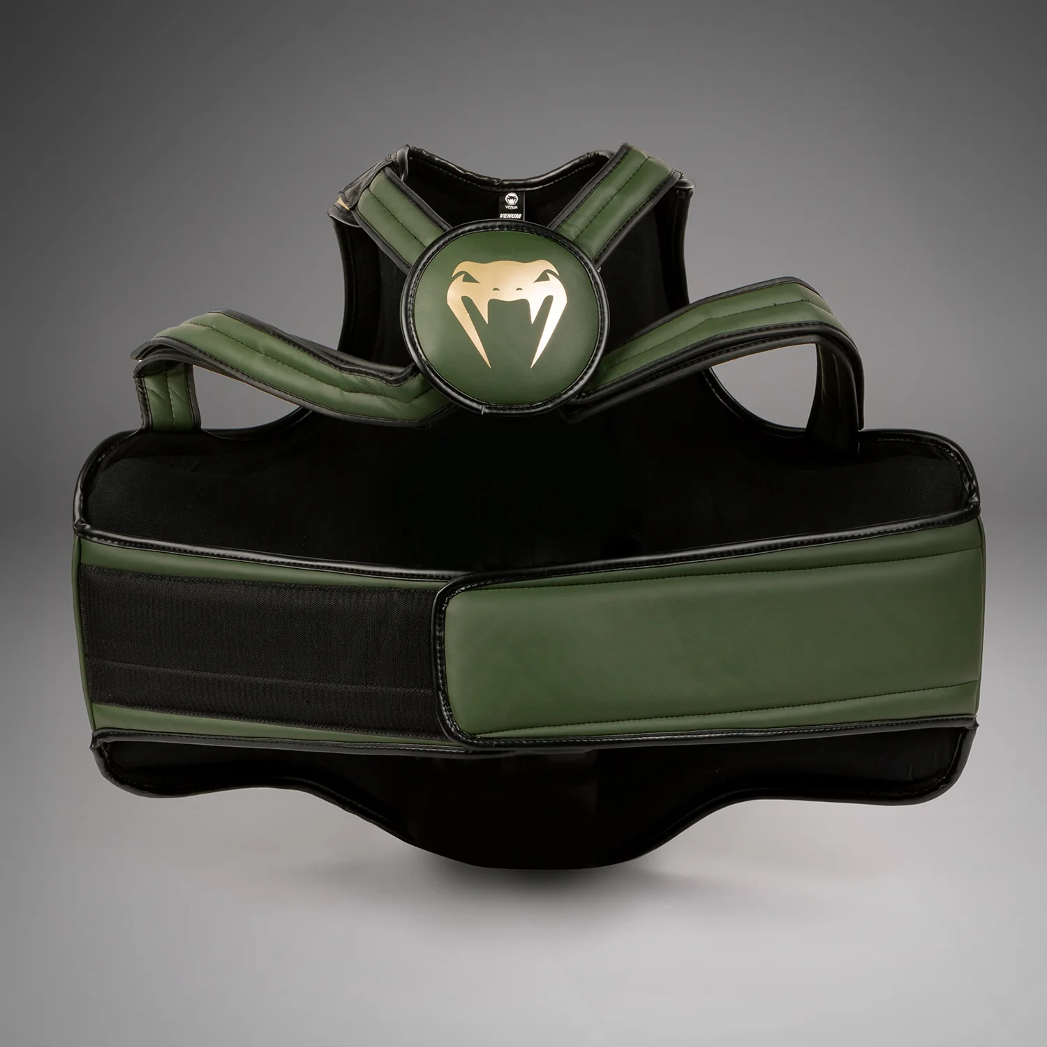 Venum Pro Boxing Body Protector - Khaki/Gold - Image 4