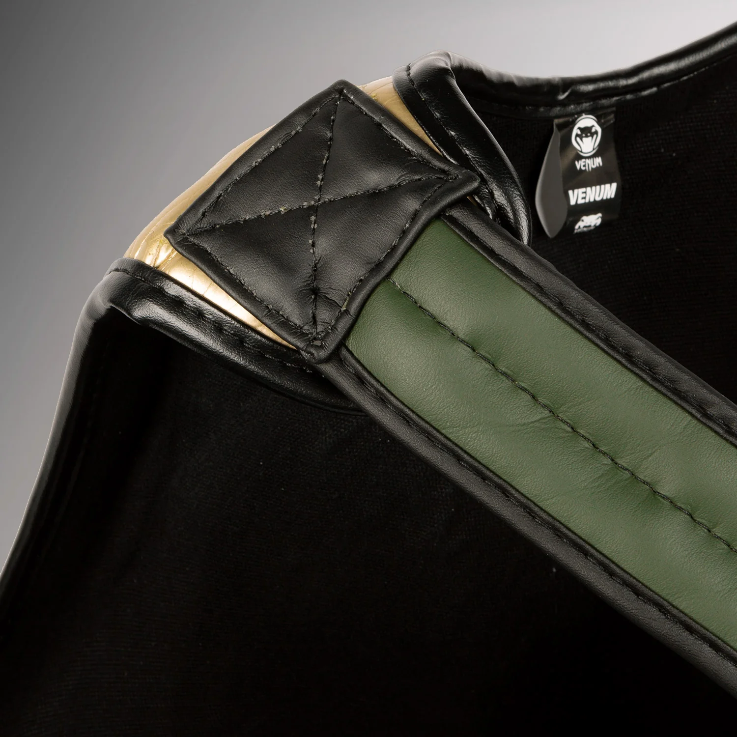 Venum Pro Boxing Body Protector - Khaki/Gold - Image 5