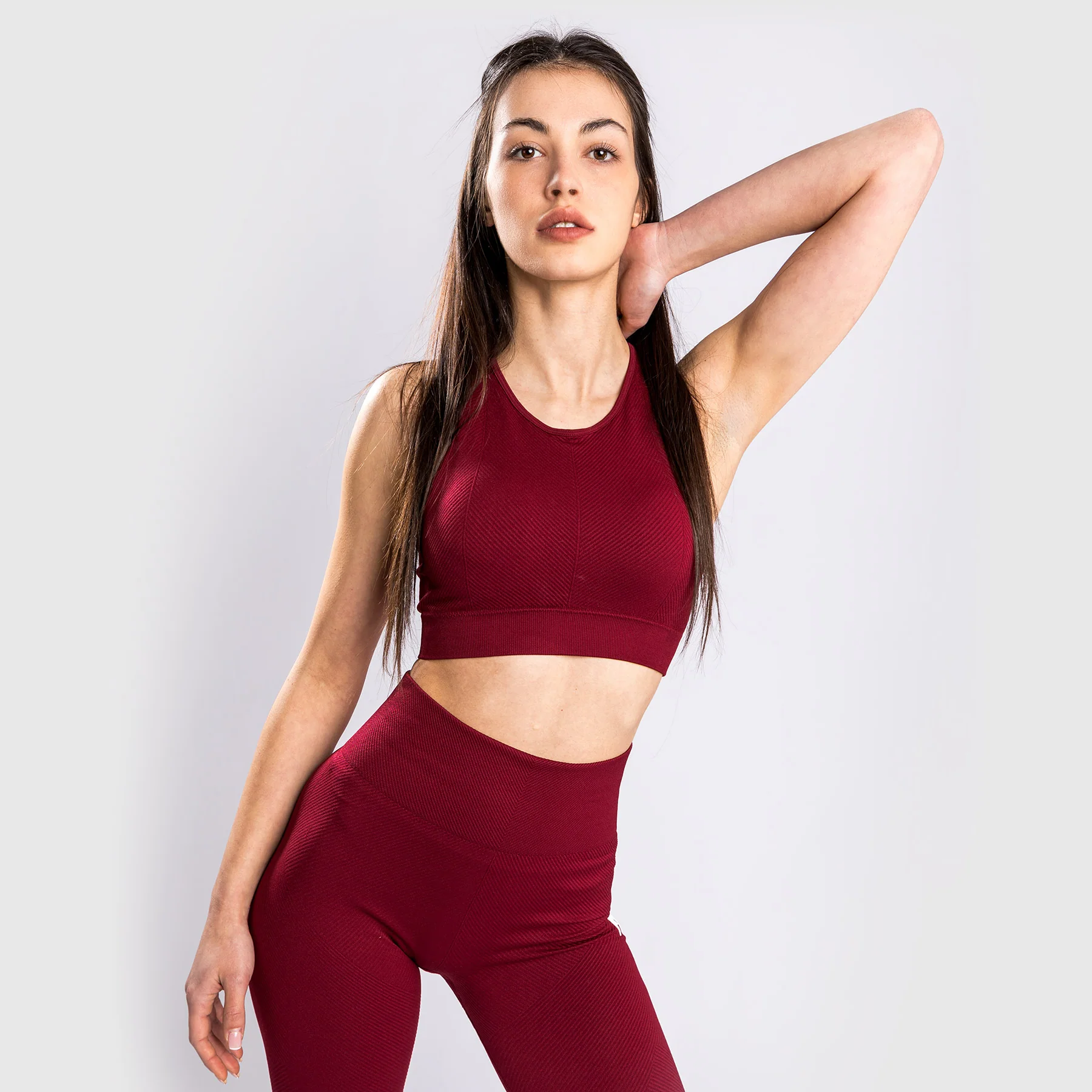 Venum Sparring Seamless Sports Bra - For Women - Burgundy - Image 4