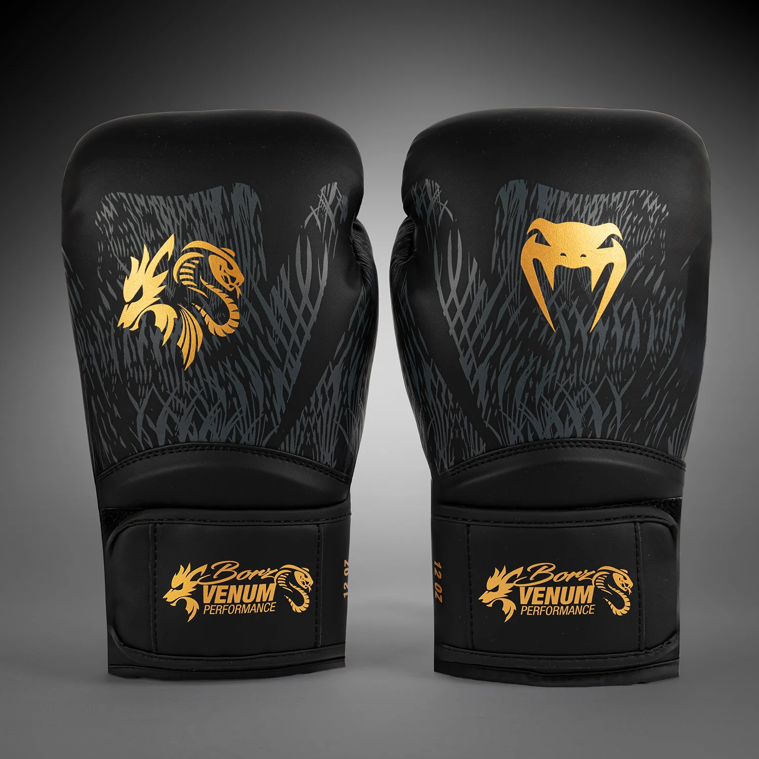 Venum x Chimaev Boxing Gloves - Black/Gold - Image 3