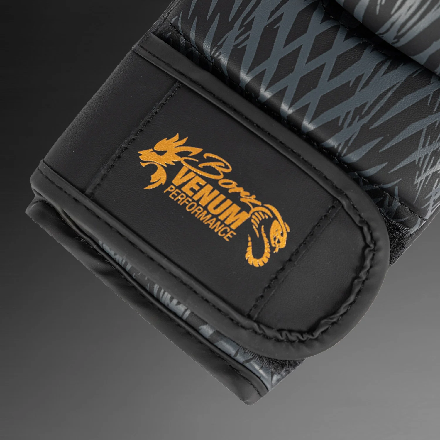 Venum x Chimaev Sparring Gloves - Black/Gold - Image 5