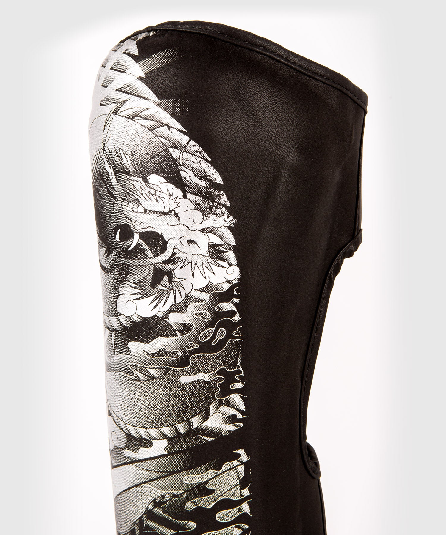 Venum YKZ21 Shin Guards – Black/Silver - Image 3